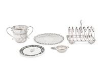 A Group of Five English Silver Articles