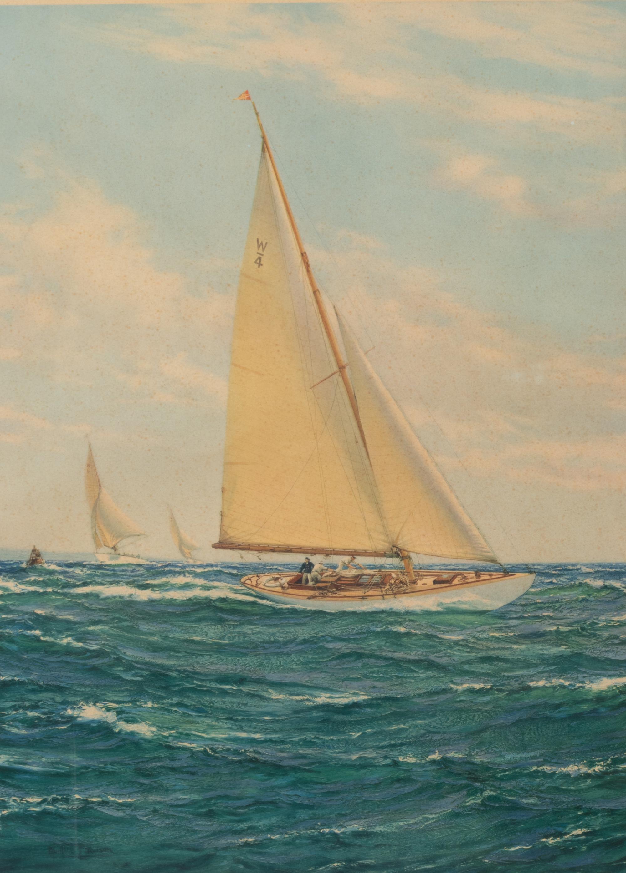 Close Reaching and The Rising Wind (a pair of prints)