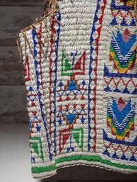 Sioux Beaded Hide Vest, with Eagle