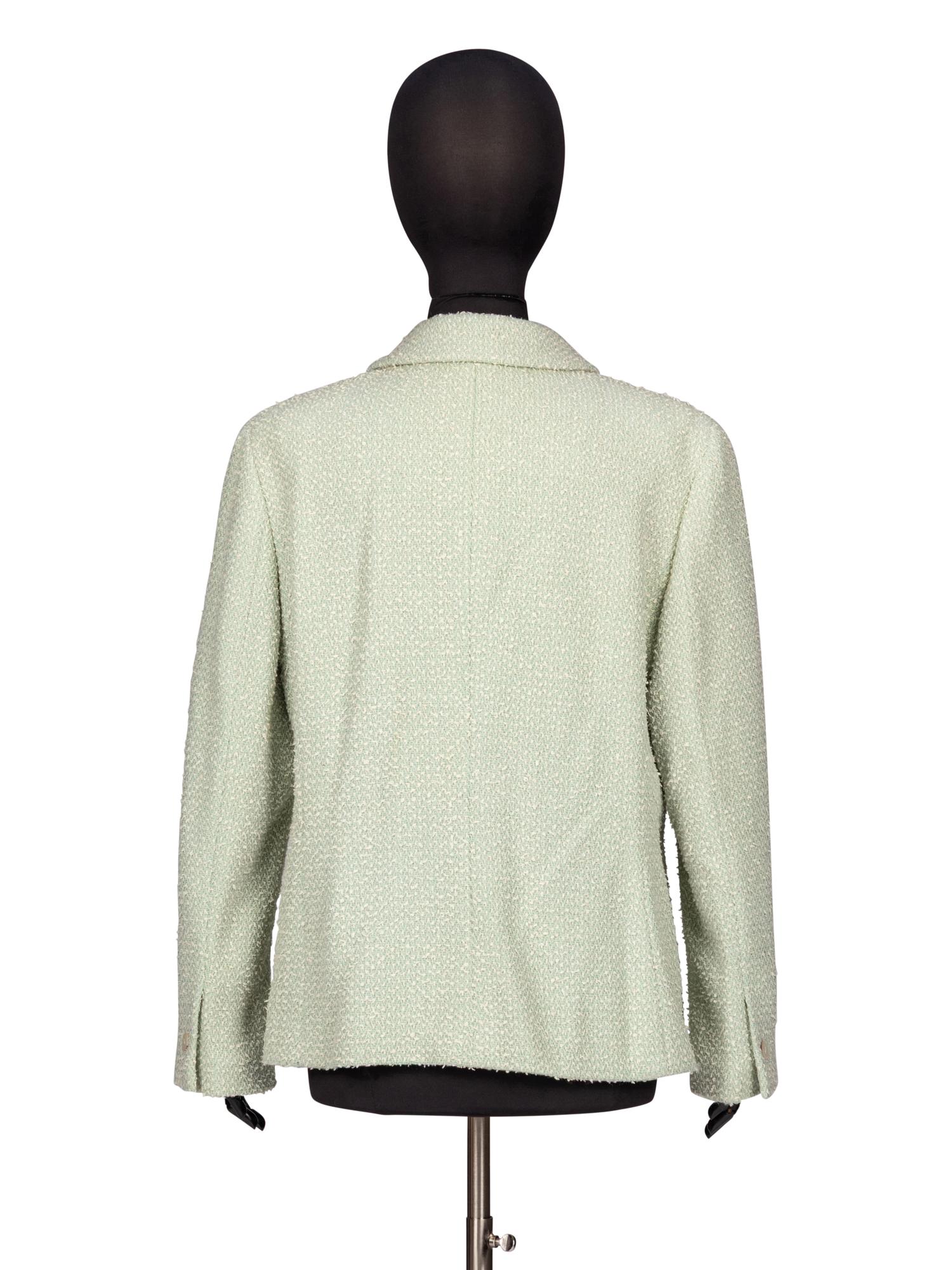 Chanel, Mint Green Tweed Blazer