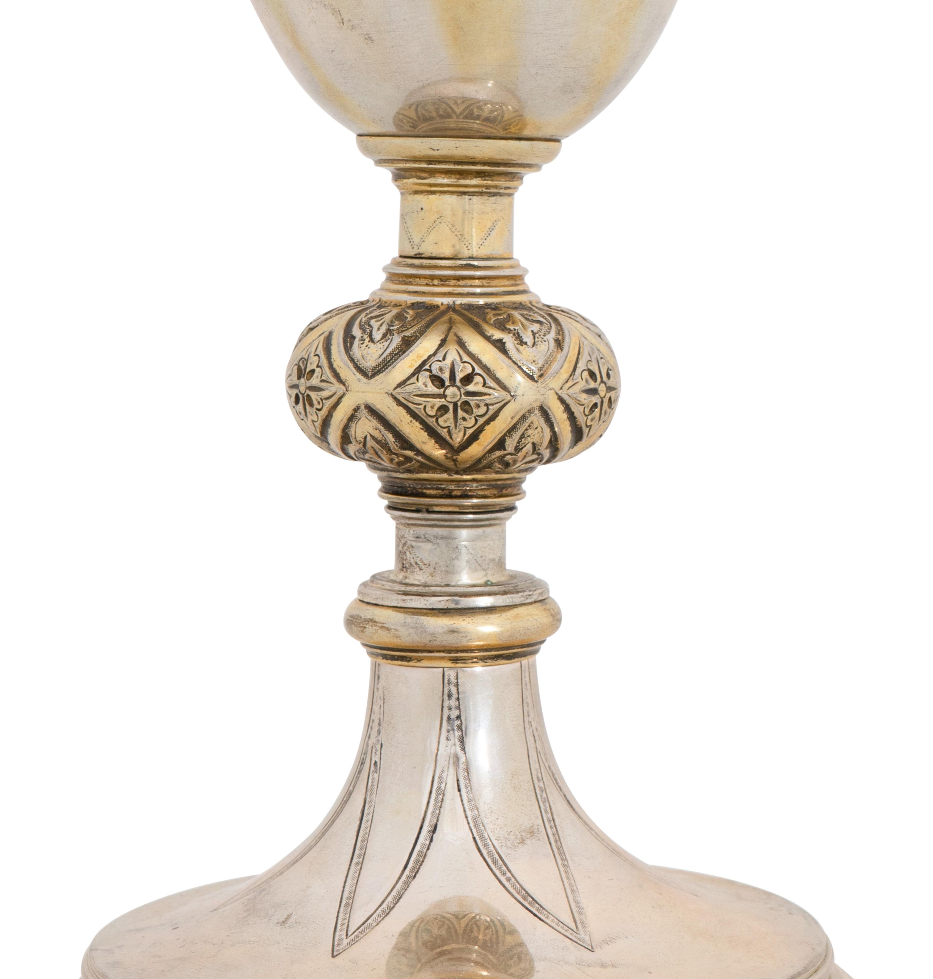 An Austro-Hungarian Silver and Vermeil Chalice