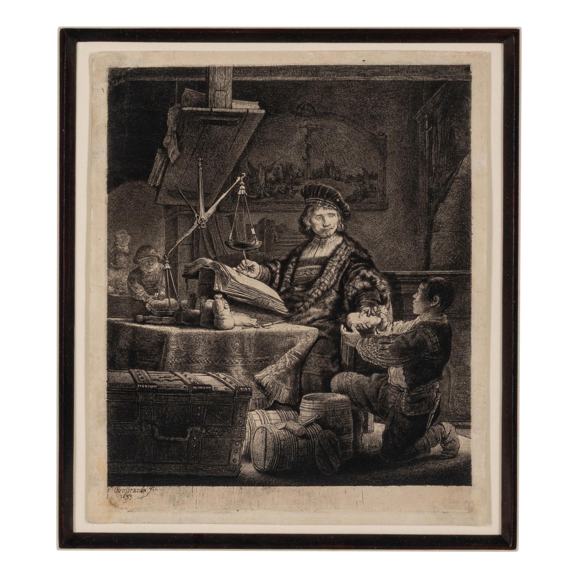 Rembrandt van Rijn (Dutch, 1606–1669) — Jan Uytenbogaert, 'The Goldweigher' , 1639