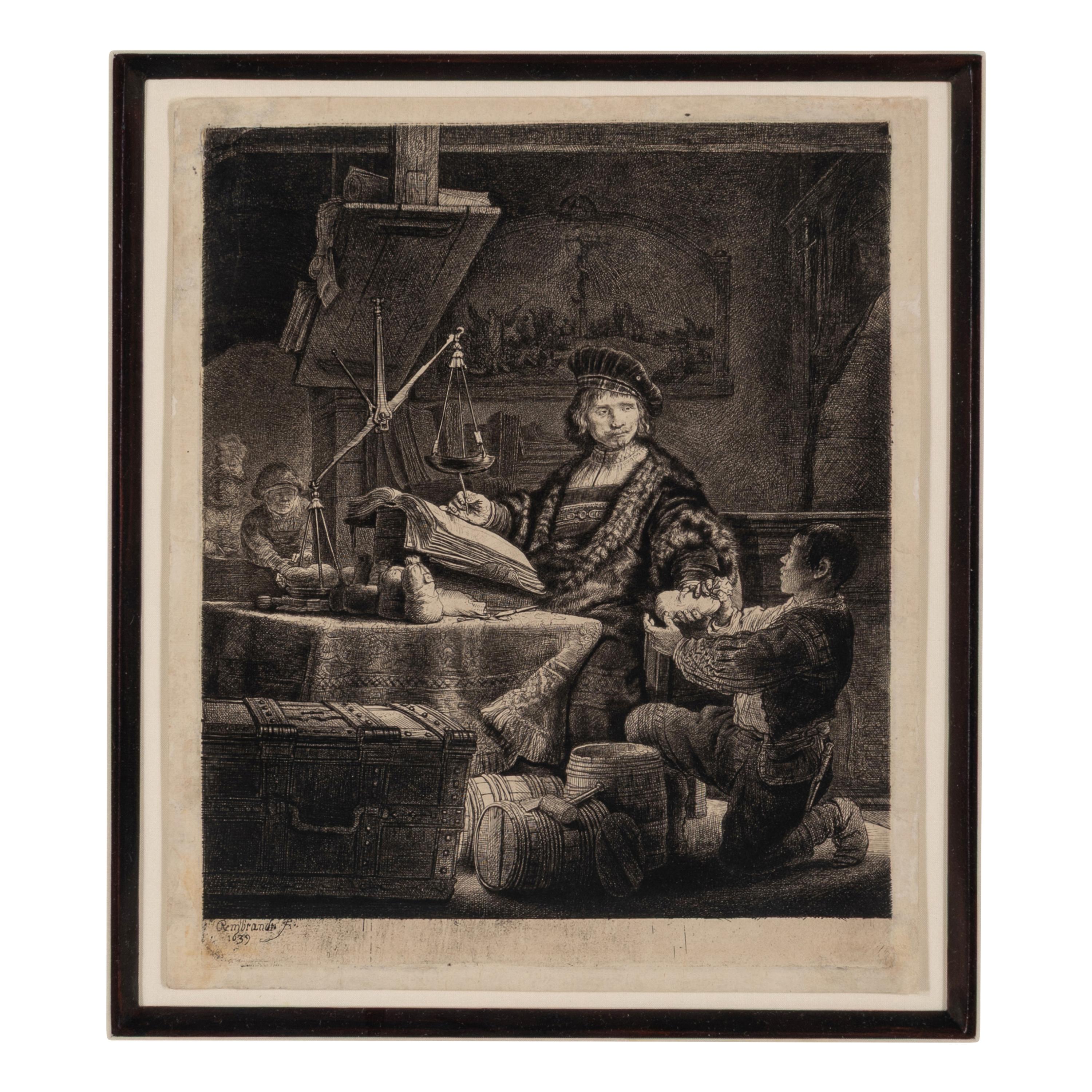 Rembrandt van Rijn (Dutch, 1606–1669) — Jan Uytenbogaert, 'The Goldweigher' , 1639