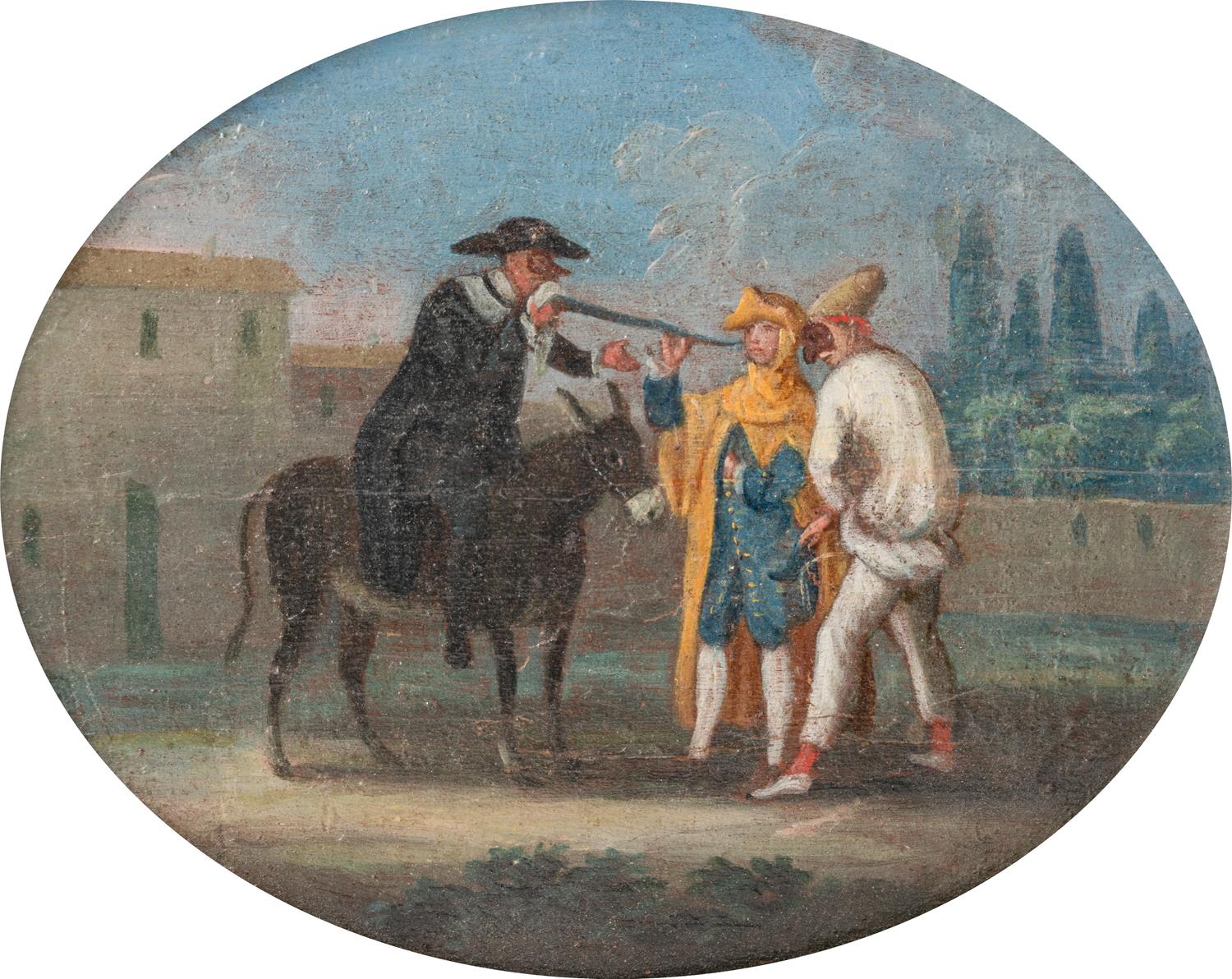 A Plague Doctor Treating a Patient