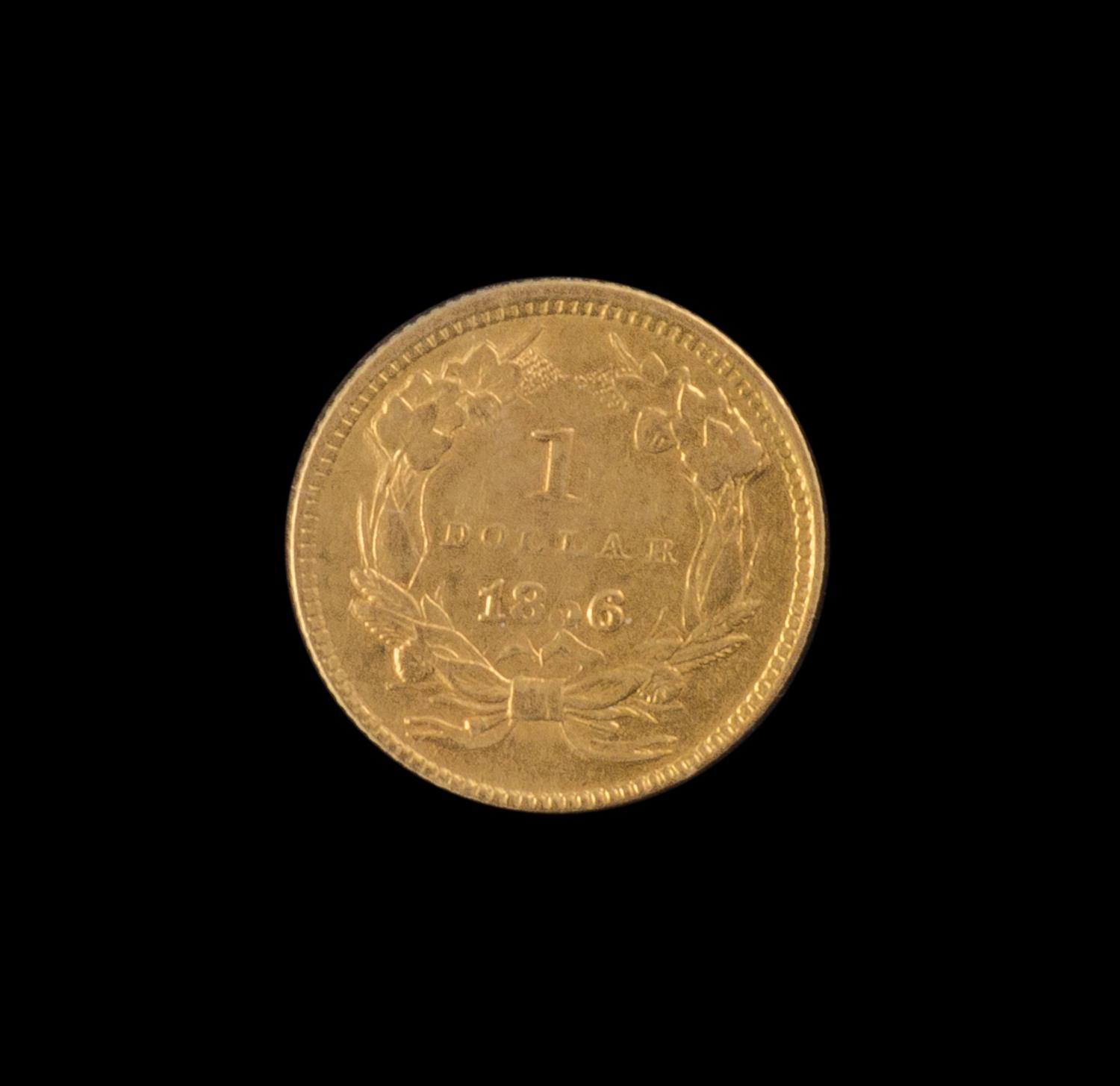 A United States 1856 Indian Princess: Type 3 $1 Gold Coin