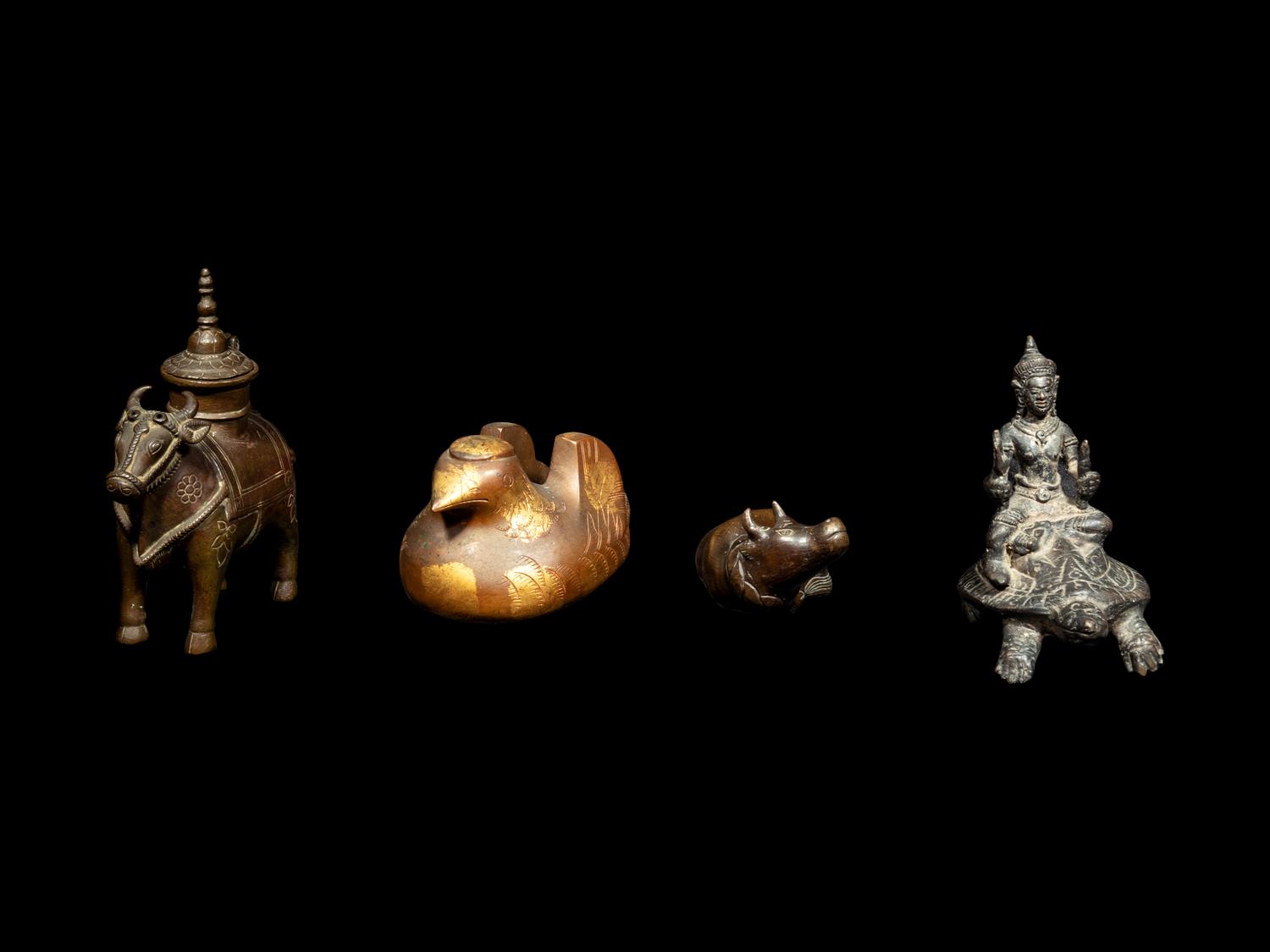Four Southeast and South Asian Bronze Figures