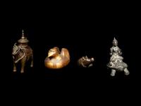Four Southeast and South Asian Bronze Figures