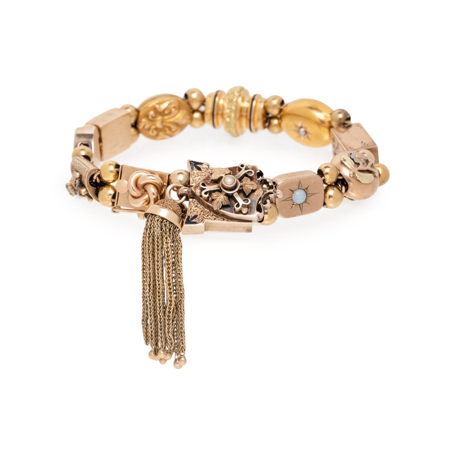 YELLOW GOLD SLIDE BRACELET