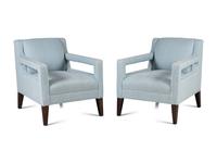 Pair of Contemporary Upholstered Armchairs