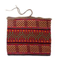 Anishinaabe Yarn Bag, with Imagery of Underwater Panther
