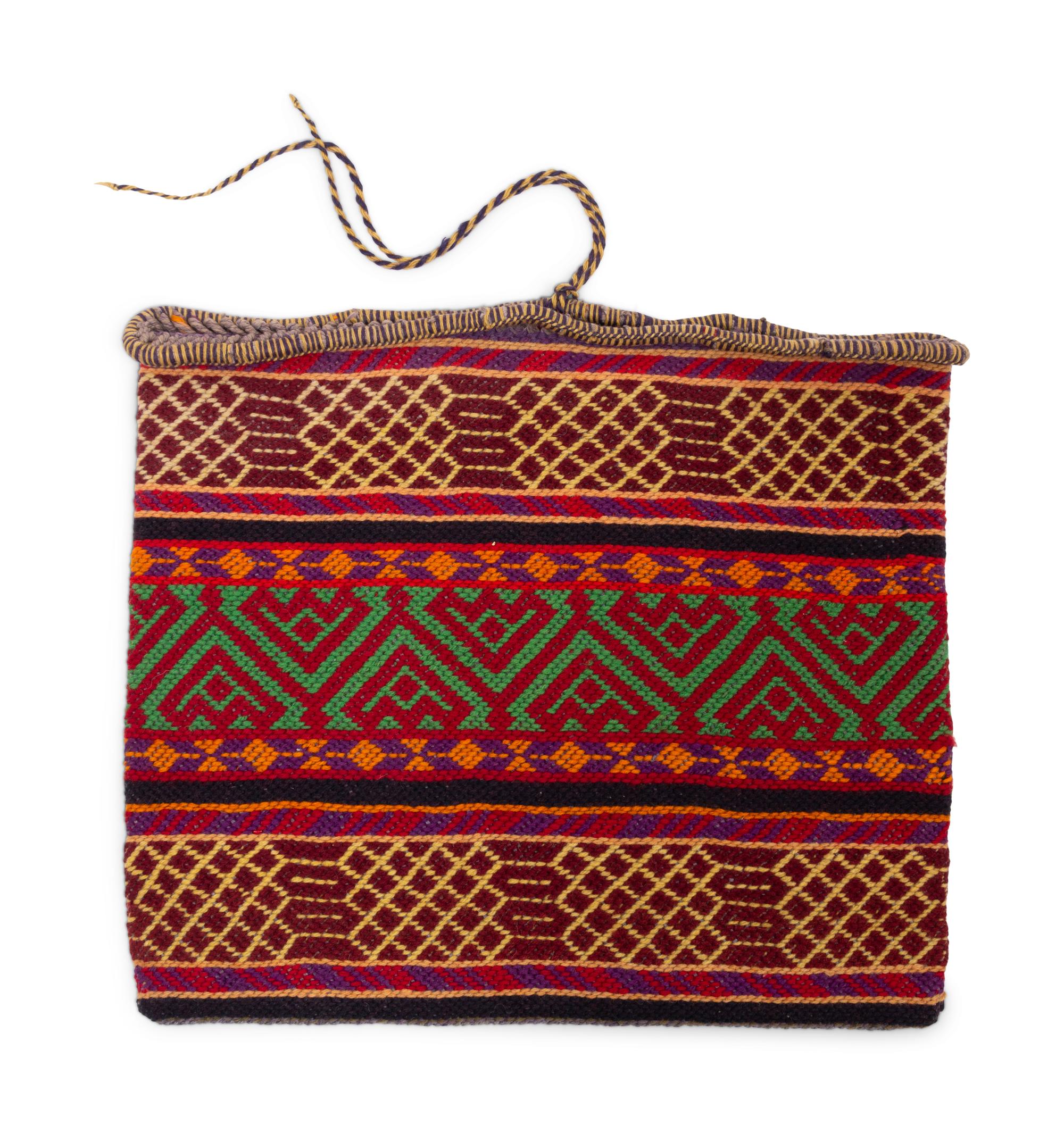 Anishinaabe Yarn Bag, with Imagery of Underwater Panther