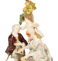 A Meissen Porcelain Figural Group — 19th Century