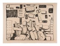 9 Plates from Ten Lithographs by Ten Artists Including works by Alex Katz, Jack Beal, Fairfield Porter, James Brooks, Red Grooms, Chaim Gross, Philip Guston, Richard Lindner, and Robert Andrew Park.