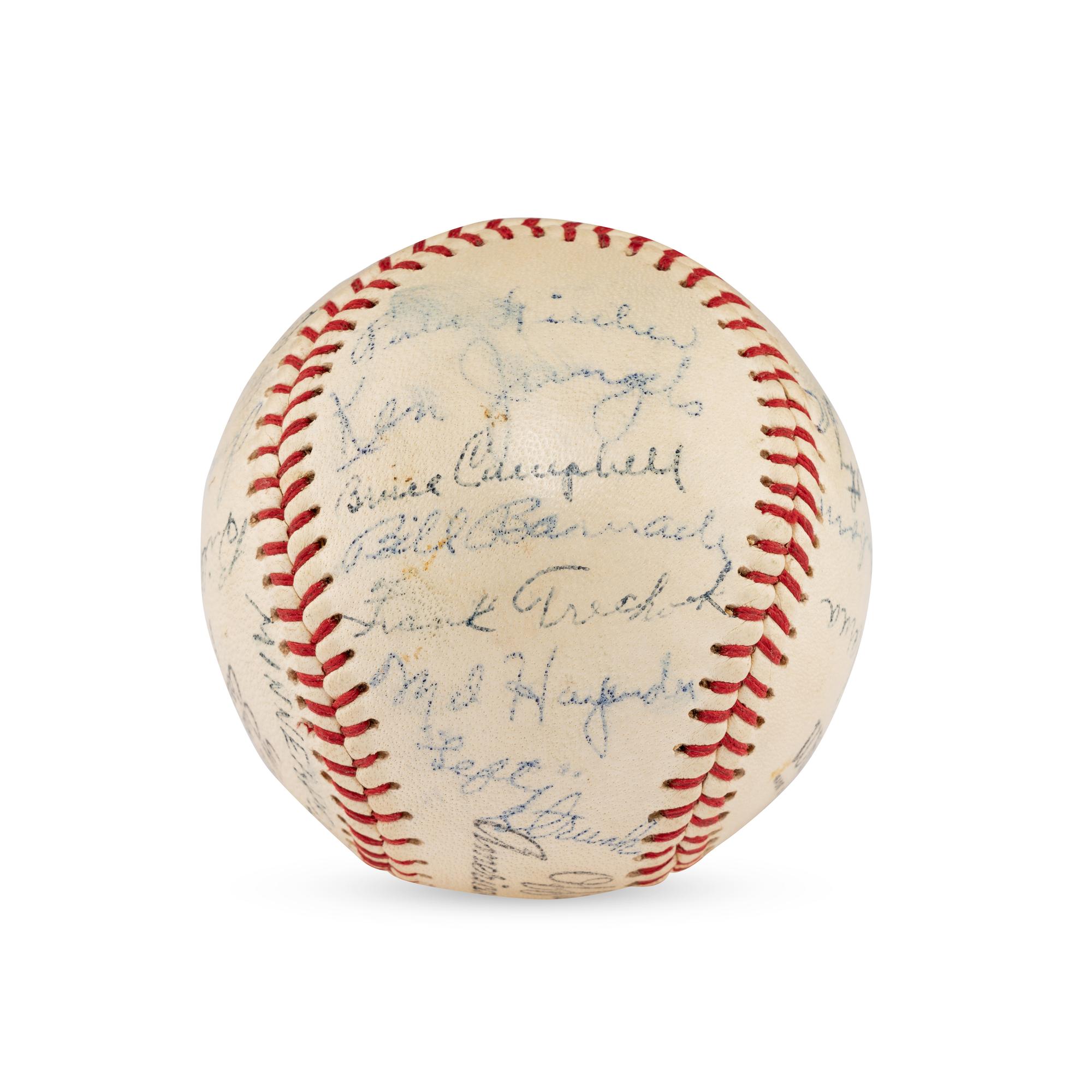 A 1946 Minneapolis Millers Team Signed Autograph Baseball