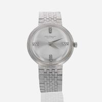 A 14K White Gold Jules Jurgensen Wristwatch