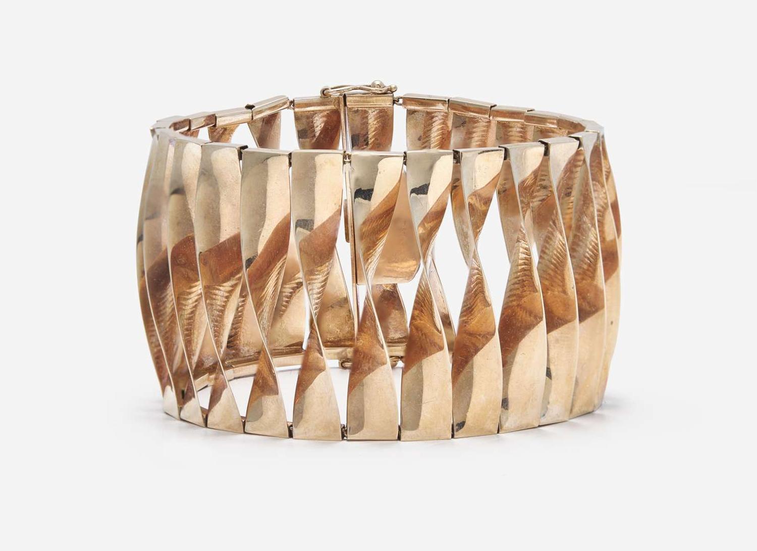 A 14K Rose Gold Bracelet