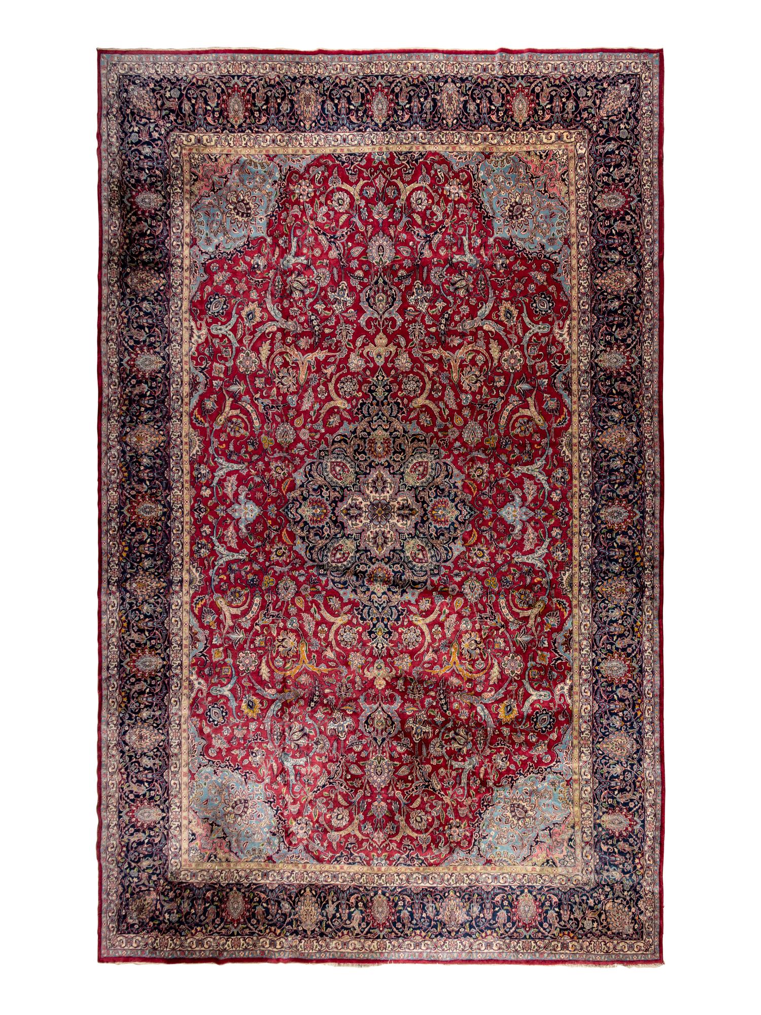 A Kirman Wool Rug
