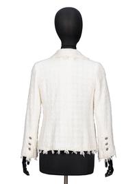 Chanel, White Fantasy Tweed Jacket