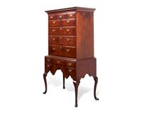 A Queen Anne Walnut High Chest of Drawers