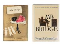 CONNELL, Evan S. (1924-2013). Mrs. Bridge [and] Mr. Bridge . New York: Viking Press; Alfred A. Knopf, 1959, 1969.