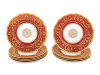 A Set of Ten Royal Doulton Burston Porcelain Plates
