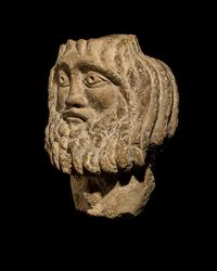 A Coptic Limestone Bust of Zeus