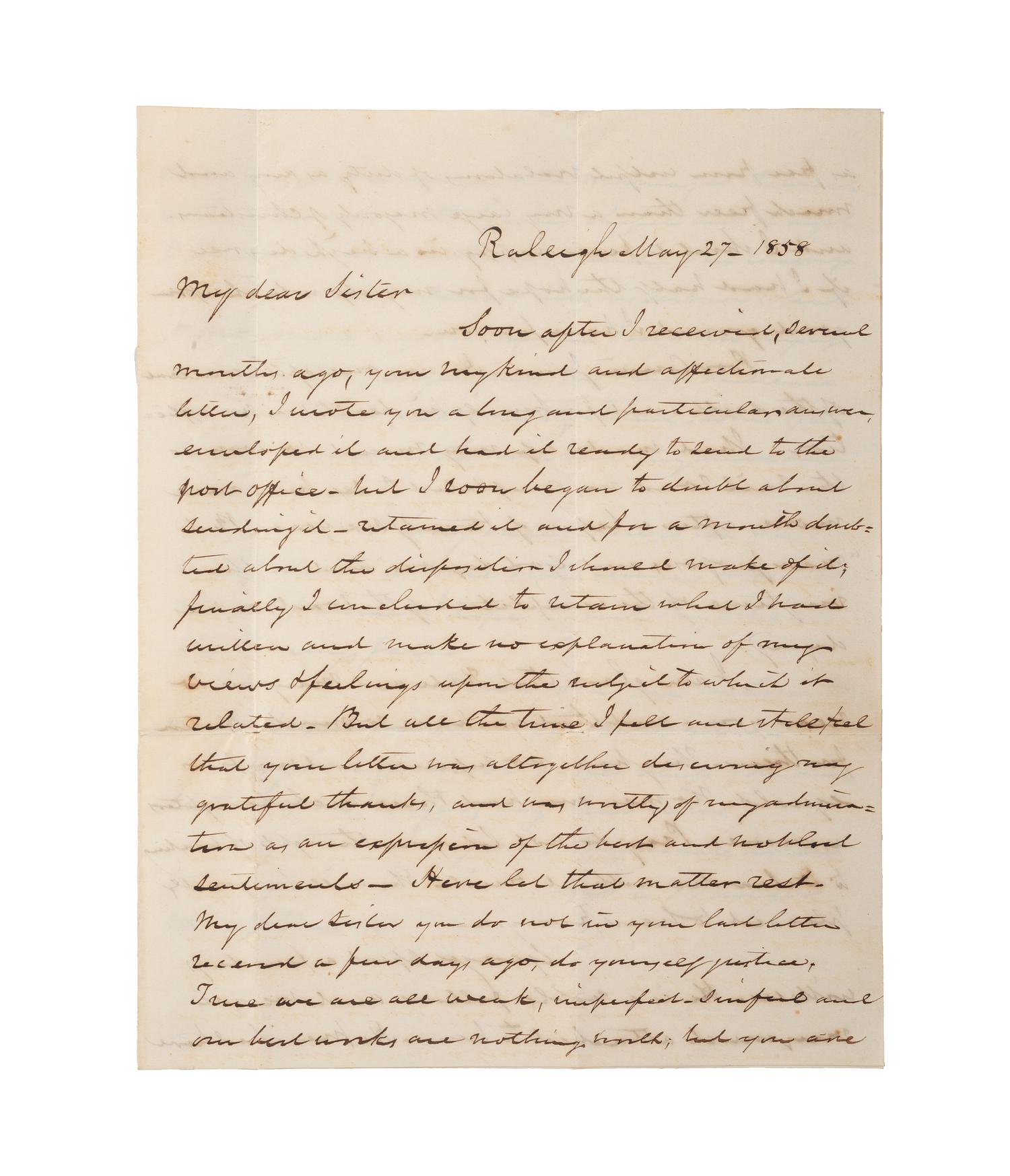 [SLAVERY & ABOLITION]. A group of three letters related to enslaved individuals, comprising:
