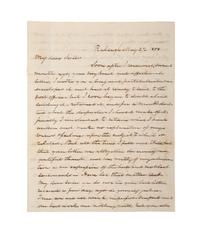 [SLAVERY & ABOLITION]. A group of three letters related to enslaved individuals, comprising: