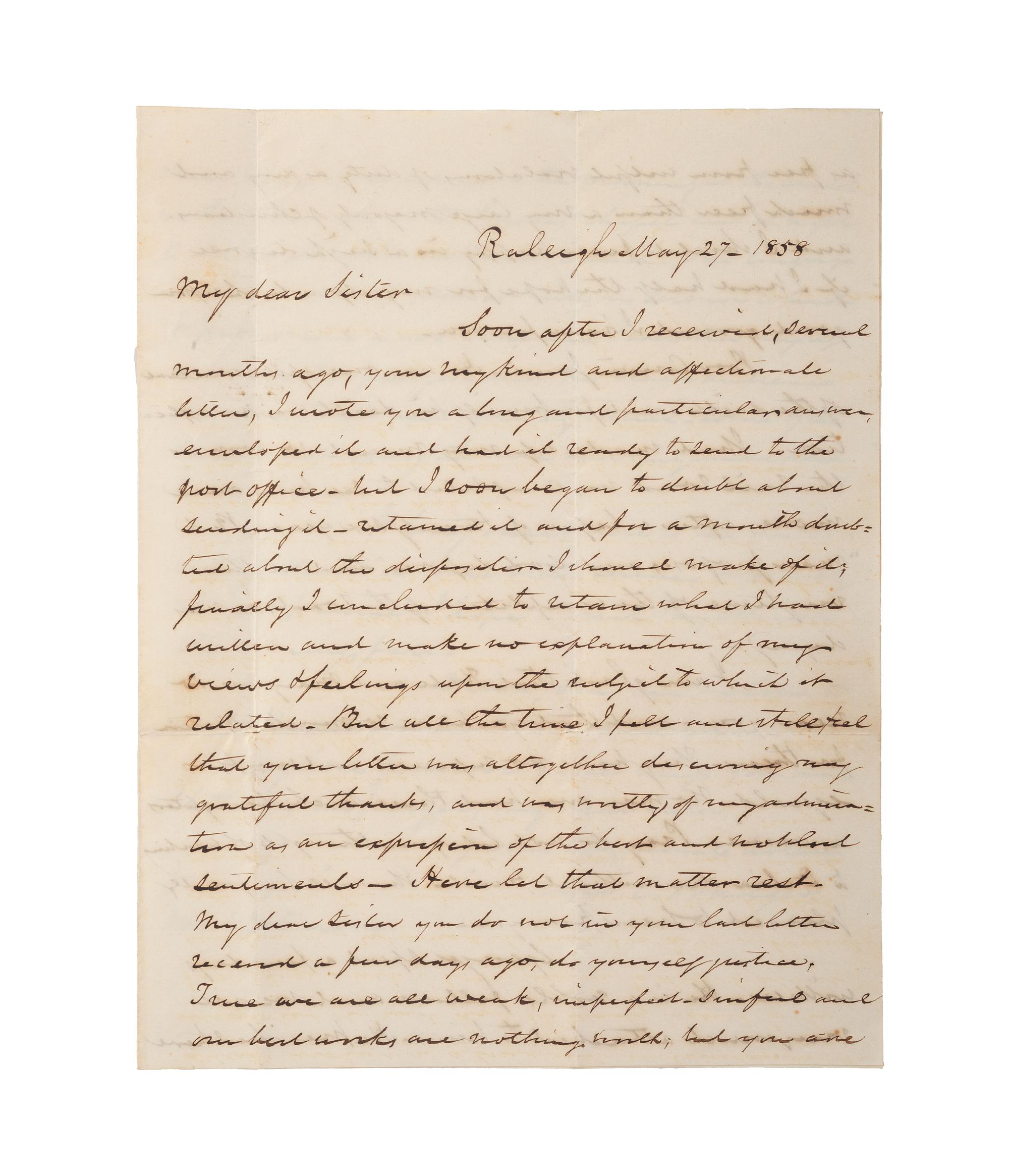 [SLAVERY & ABOLITION]. A group of three letters related to enslaved individuals, comprising: