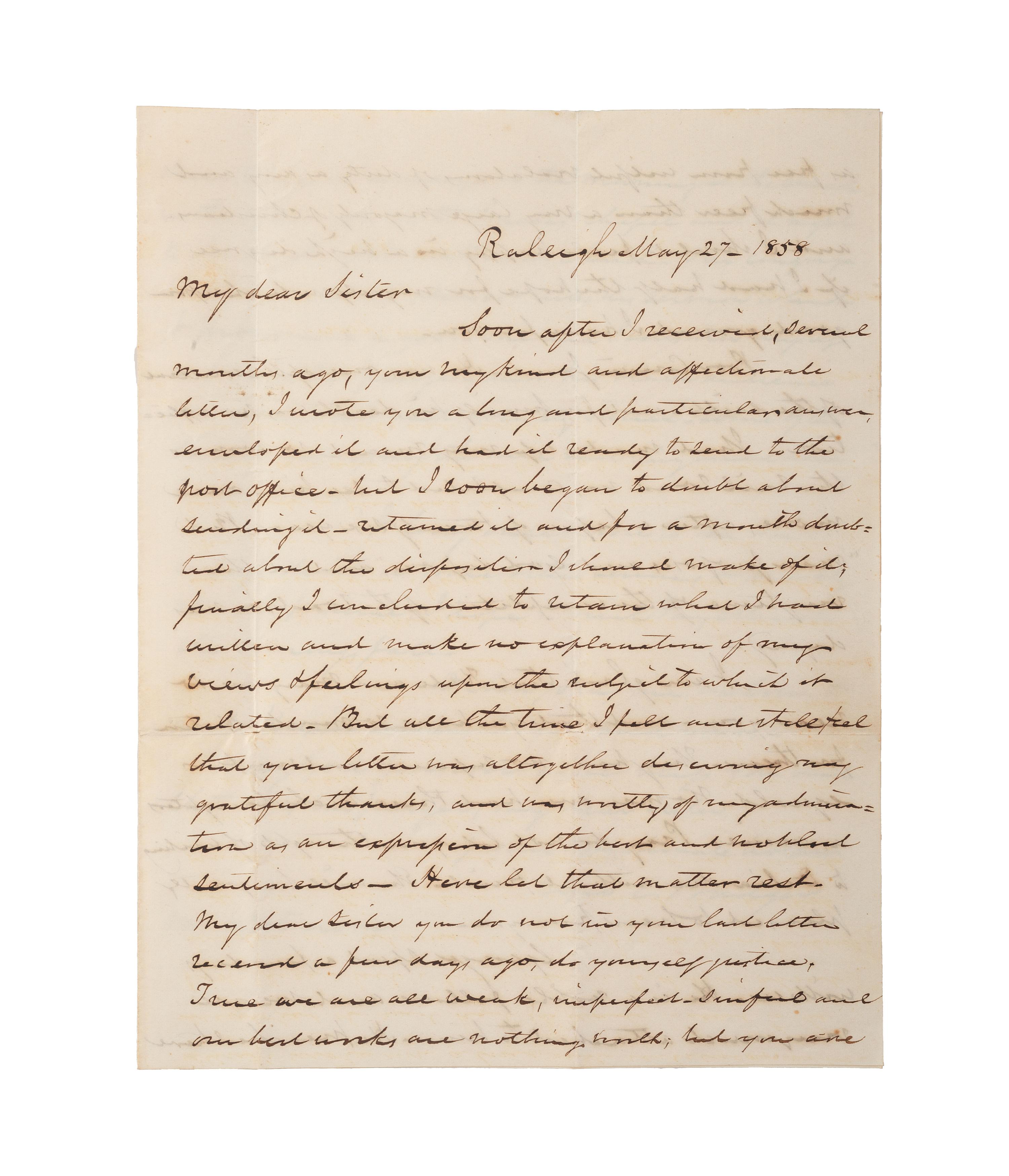 [SLAVERY & ABOLITION]. A group of three letters related to enslaved individuals, comprising: