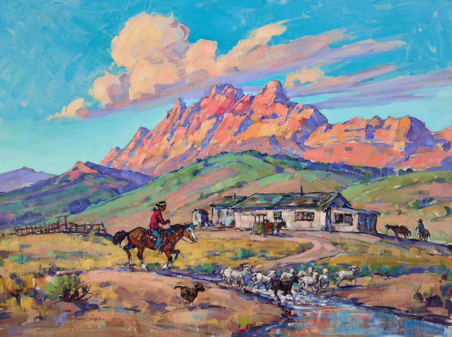 Marjorie Reed (American, 1915-1996) — Sunset-The Gap | Freeman's