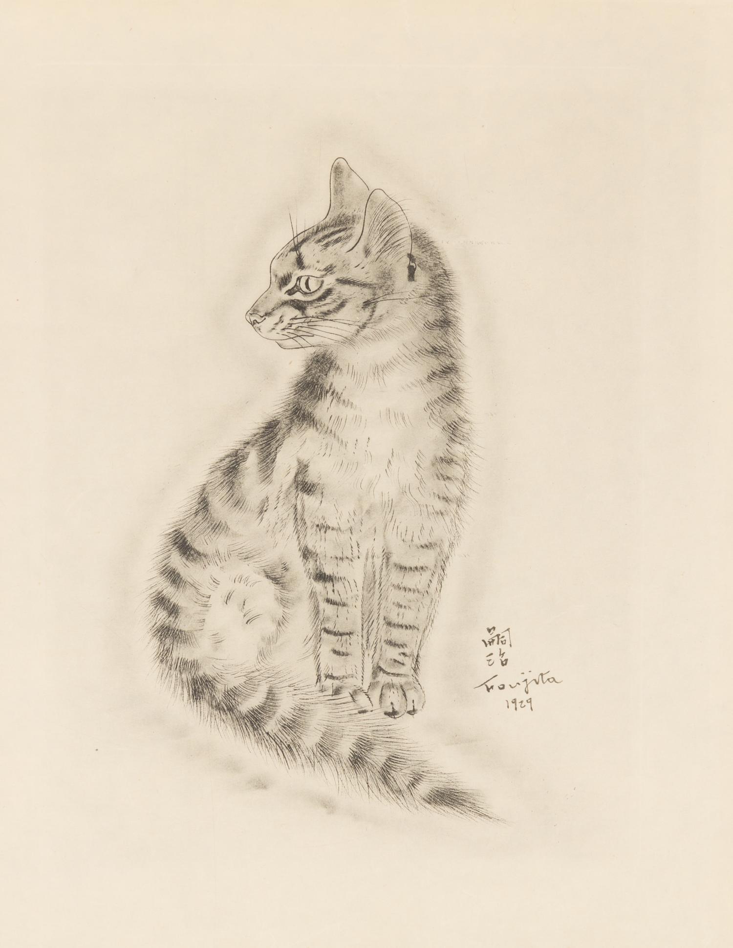 FOUJITA, TSUGOUHARA. 20 etchings from A Book of Cats. New York, 1930. One signed in pencil.