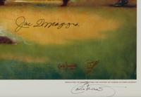 A Carlo Beninati Joe DiMaggio Signed Autograph Limited Edition Print Formerly Displayed at Mike Ditka’s Restaurant