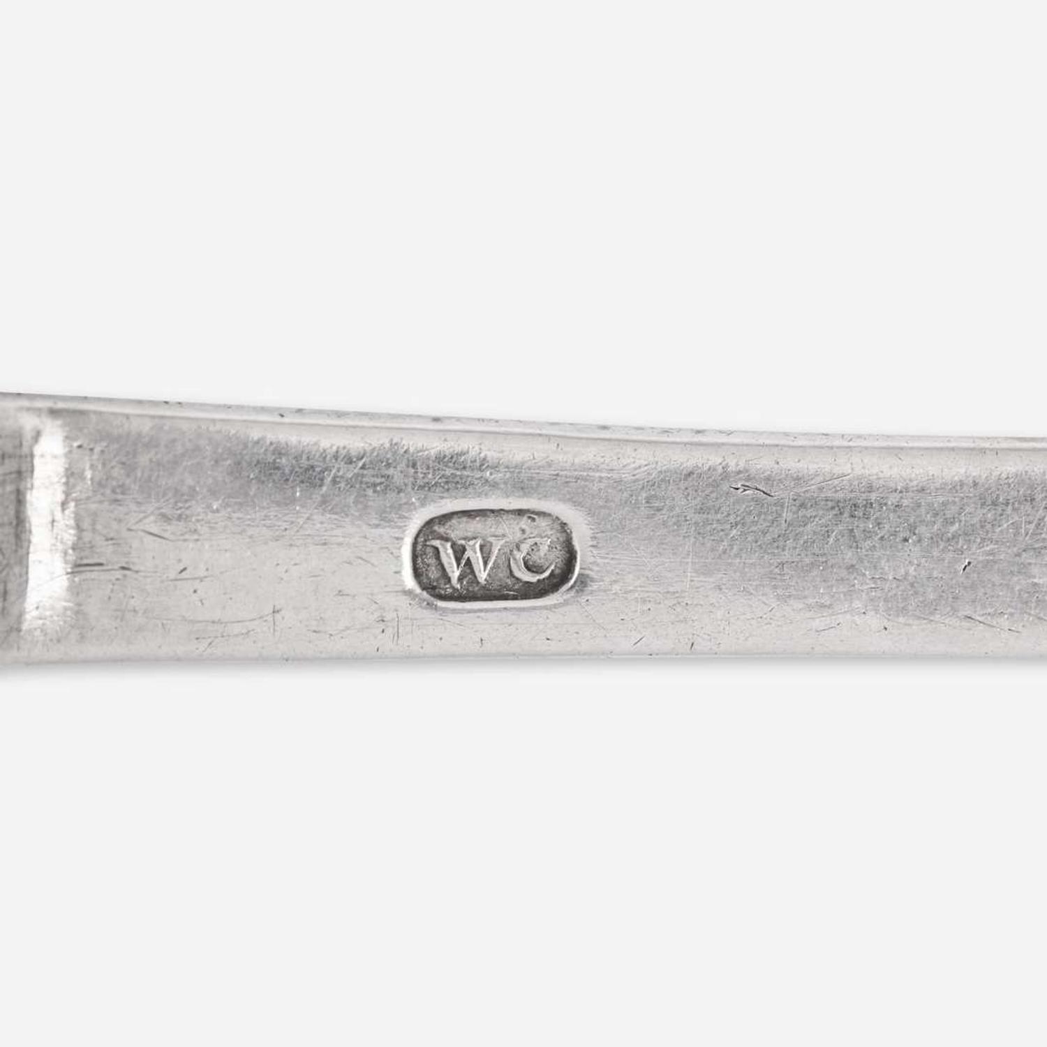 A silver tablespoon William Cowell, Sr. (1682-1736), Boston, MA, circa 1710