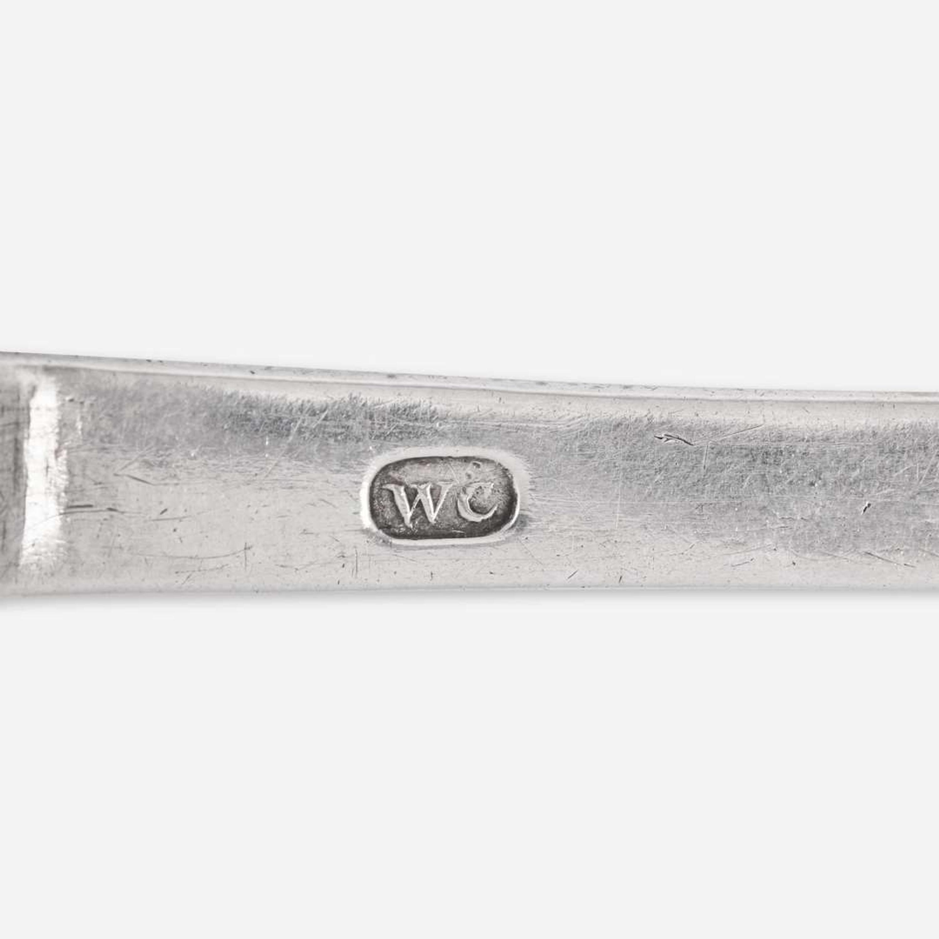 A silver tablespoon William Cowell, Sr. (1682-1736), Boston, MA, circa 1710
