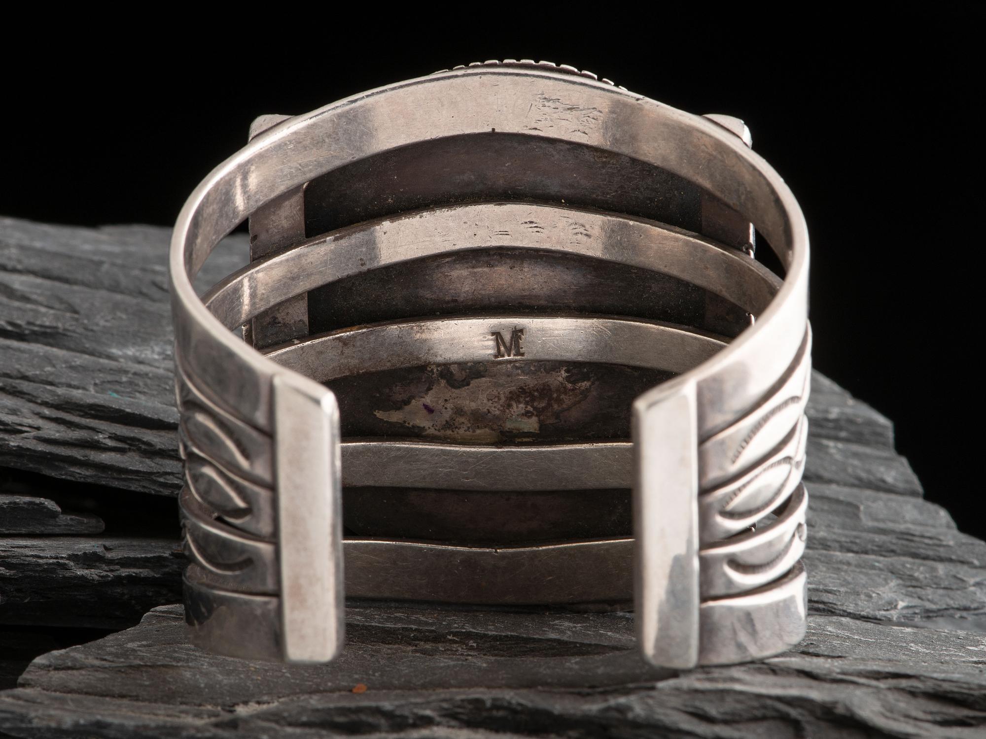 Sterling Silver and Mountain Kingman Turquoise Cuff Bracelet