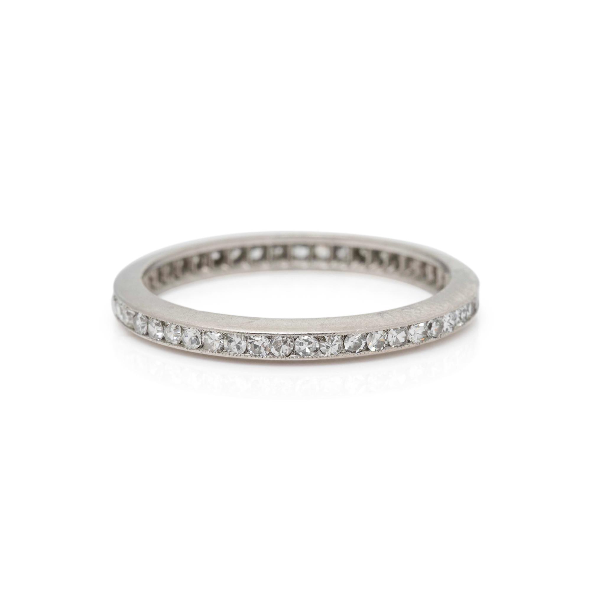 PLATINUM AND DIAMOND ETERNITY BAND