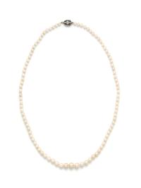 ANTIQUE, NATURAL PEARL NECKLACE