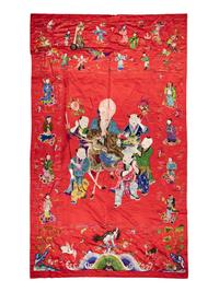 Twenty Five Chinese Embroidered Silk Panels