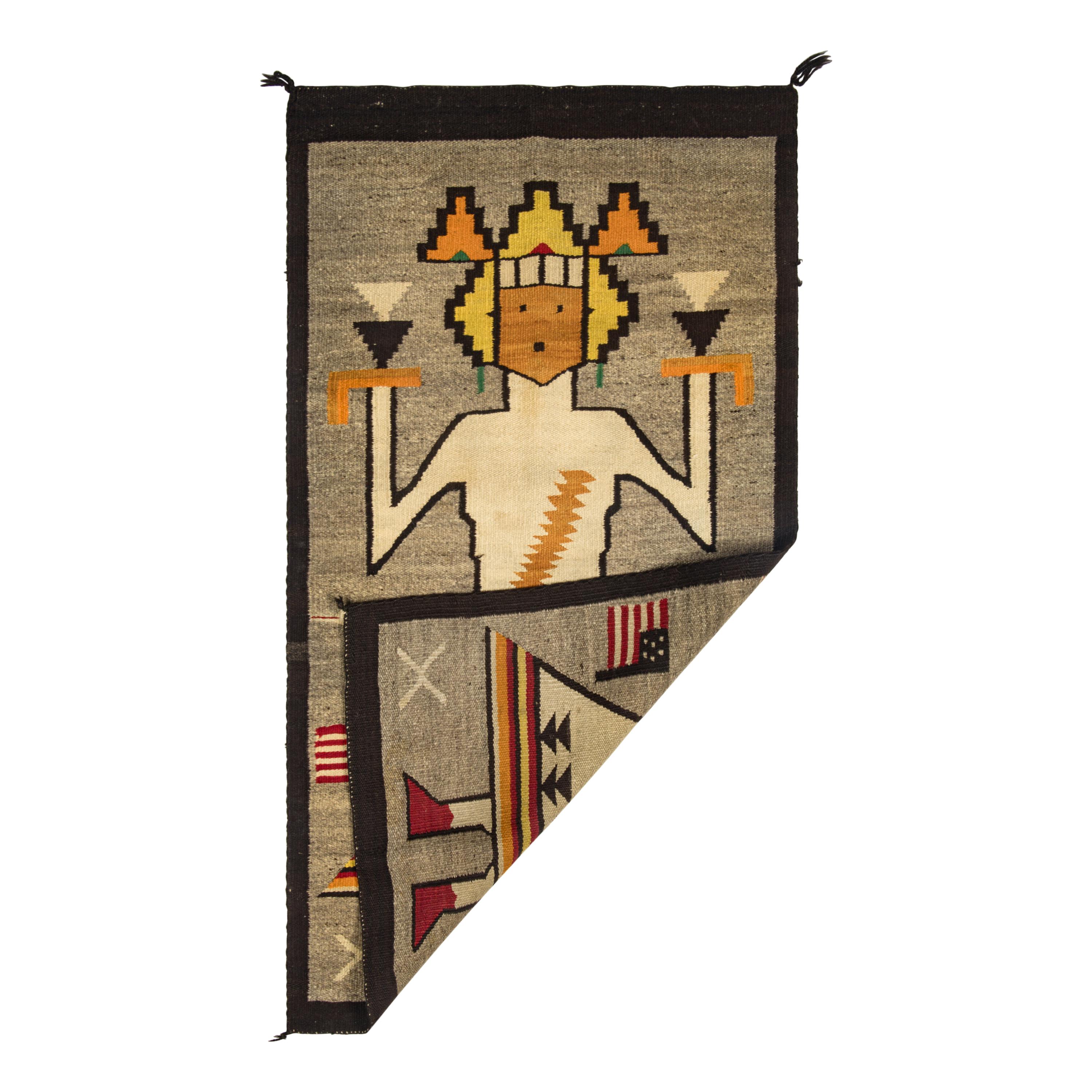 Navajo Weaving of a Holy Person [Rug]