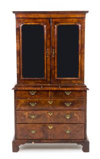 A George II Walnut Linen Press — 18TH CENTURY