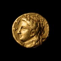 [ANCIENTS] CALABRIA. Tarentum. Donative issue struck for Alexander Molossus. Av Tetrobol. (c. 334-331 BC), (2.7 g, 10mm).