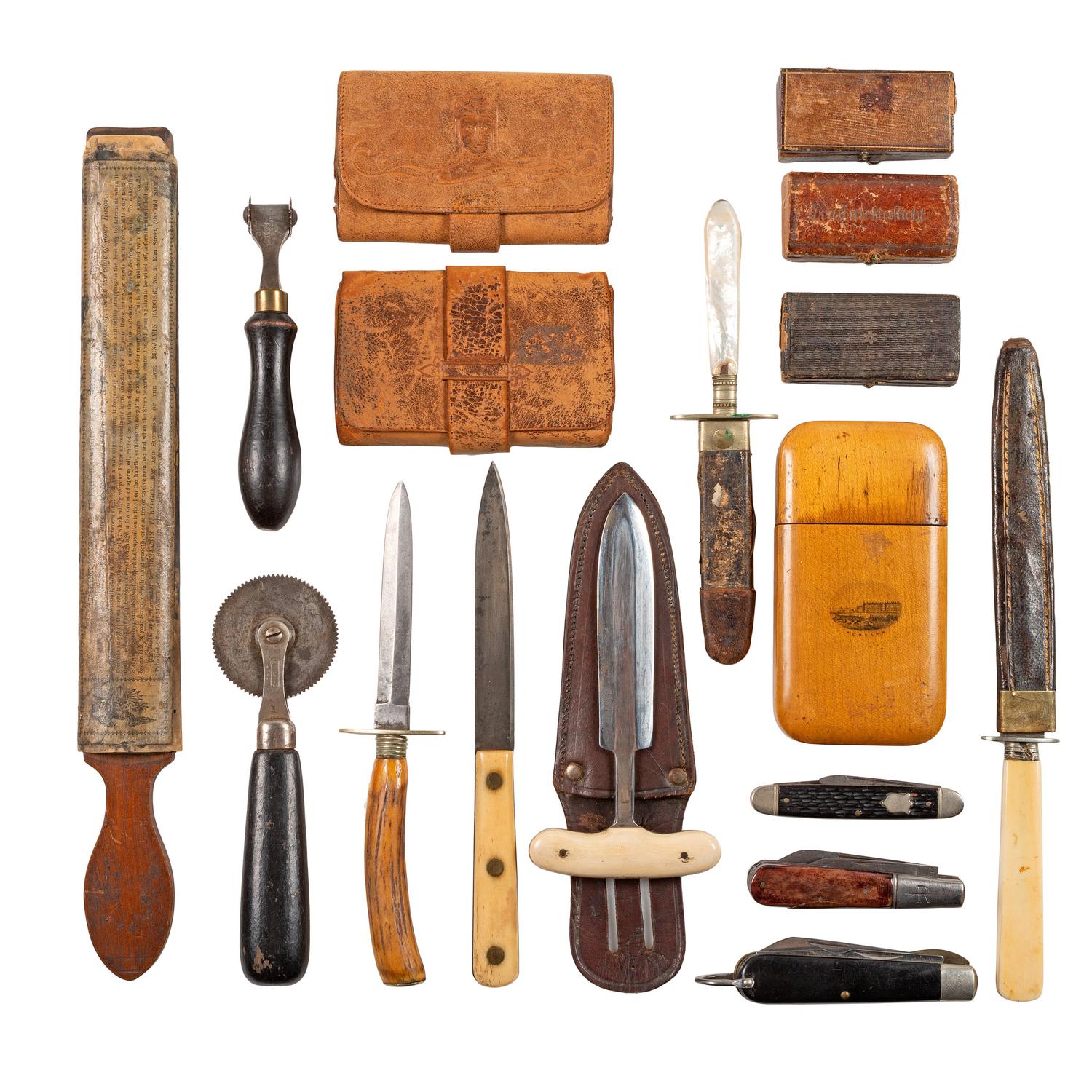 [TOOLS]. Collection of 19th-century tools, incl. Civil War-era examples.