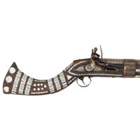 Unusually Large Khyber Pass Flintlock Jezail (Most Likely Rampart Gun) circa 1830