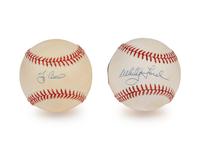 A Group of Yogi Berra and White Ford Single Signed Autograph Baseballs (Beckett Authentication Services Certified),