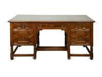 A Charles II Style Oak Desk