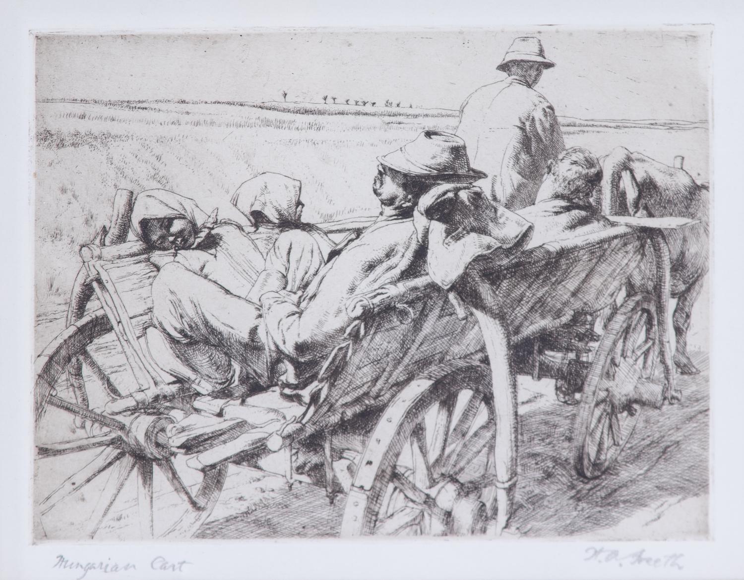 Three Engravings by Hubert Andrew Freeth Framed 15 x 17 inches. — (English, 1912-1986)