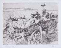 Three Engravings by Hubert Andrew Freeth Framed 15 x 17 inches. — (English, 1912-1986)