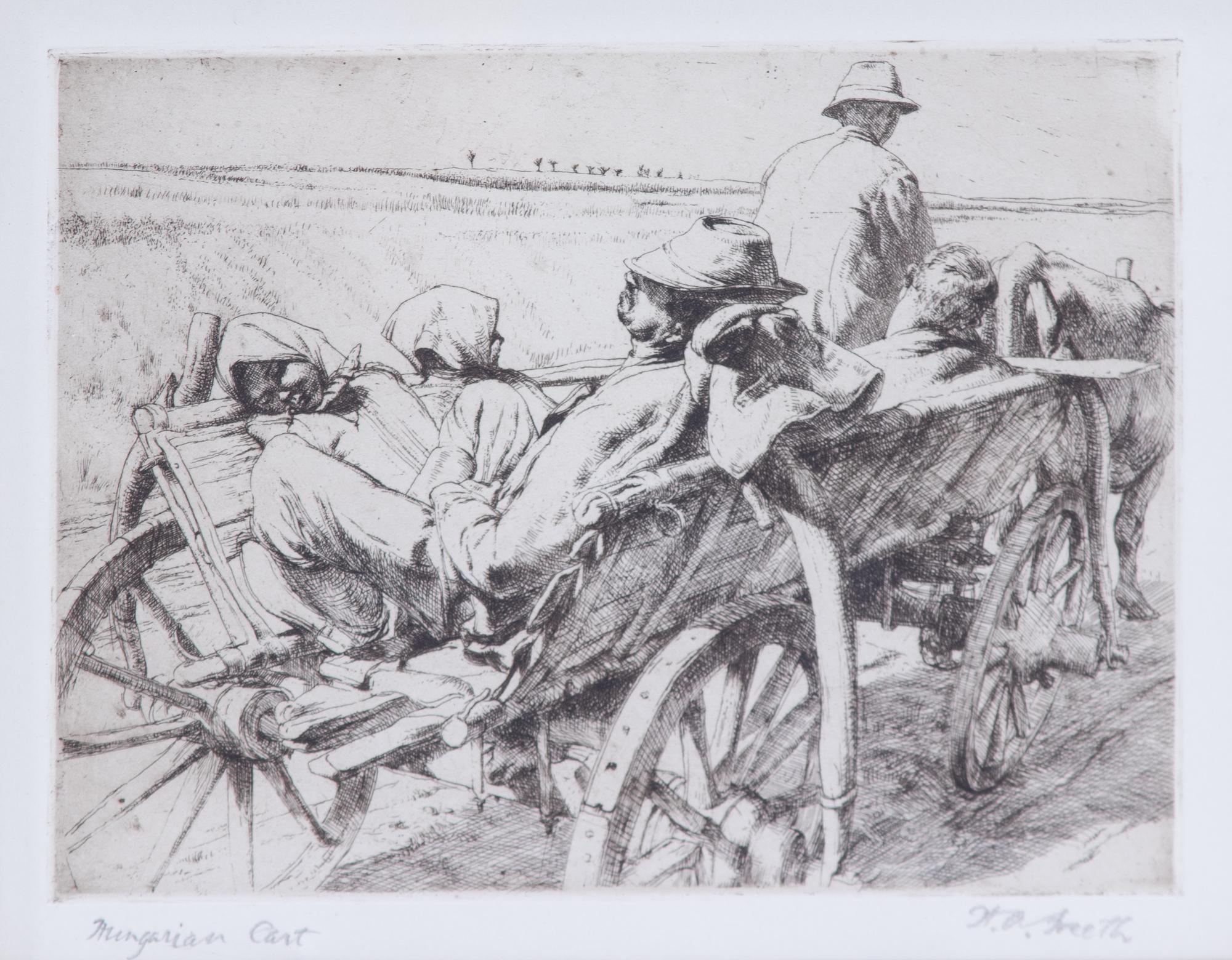 Three Engravings by Hubert Andrew Freeth Framed 15 x 17 inches. — (English, 1912-1986)