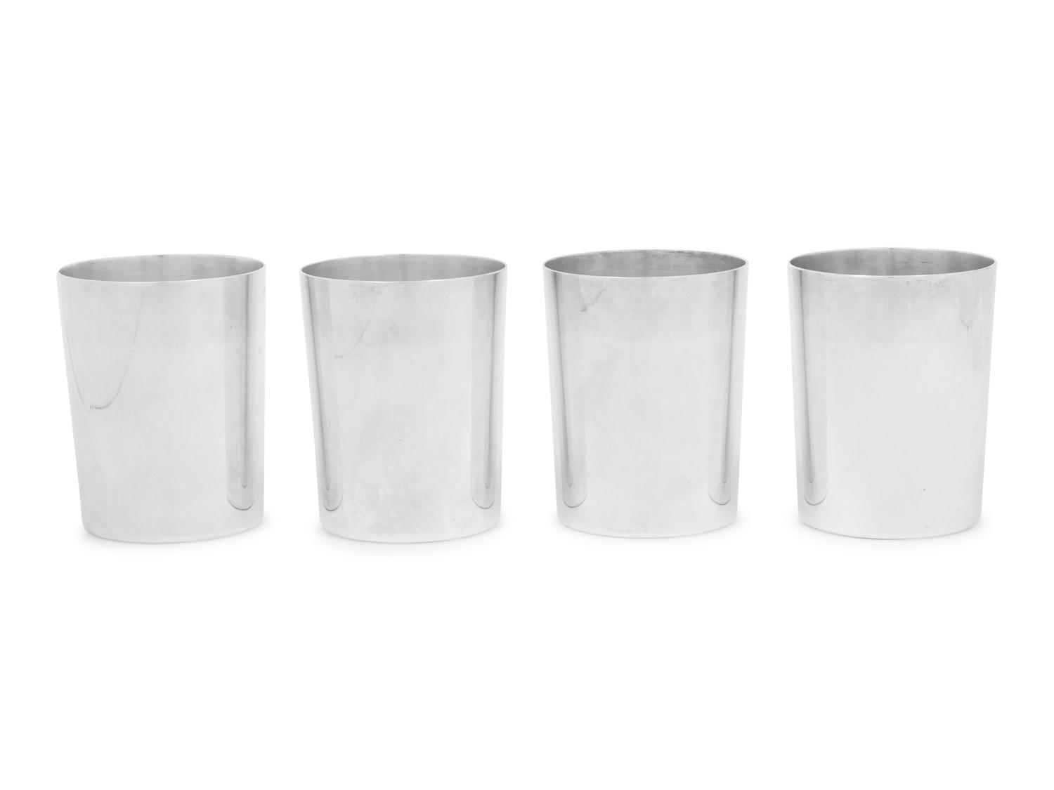 A Set of Four American Silver Julep Cups